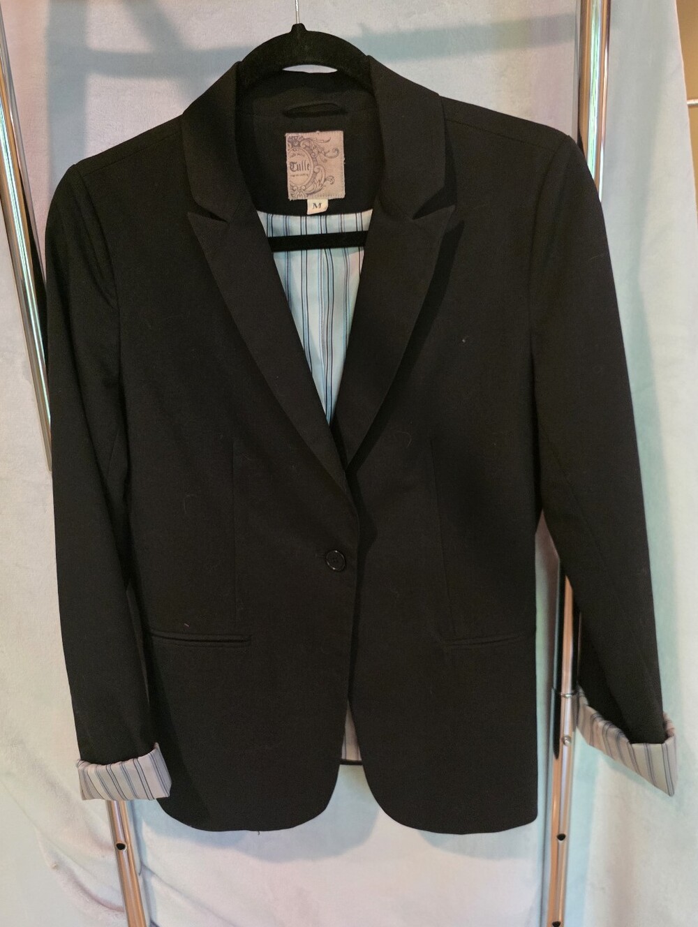 Tulle Black Women's Blazer Jacket